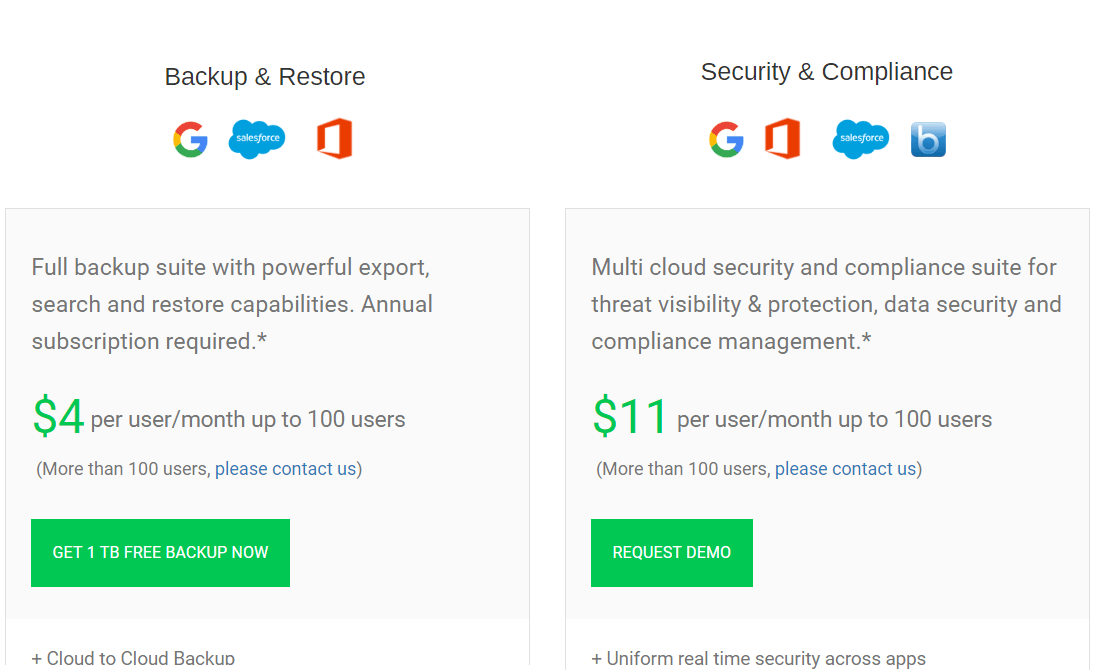 Syscloud pricing